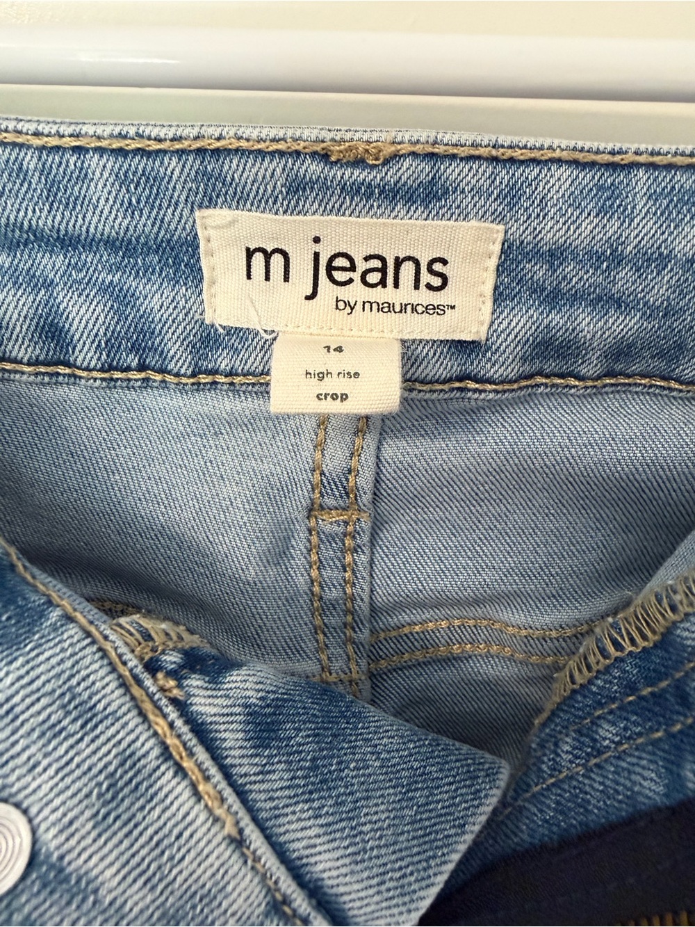 Maurices Light Blue High-Rise Crop Jeans